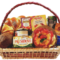 Cesta de Cafe da Manha The Bakers Bonjour